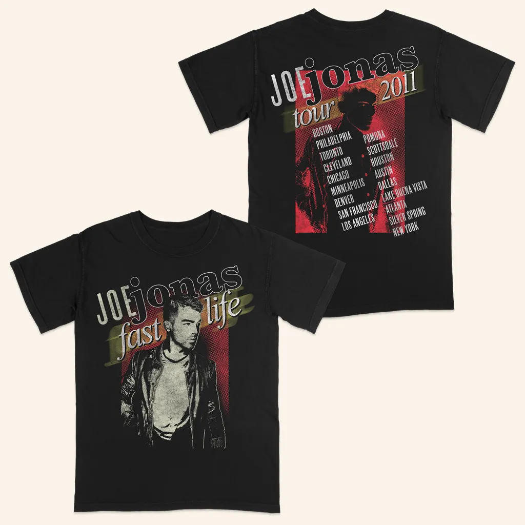 Jonas Brothers Tour Merch 2025 Joe Jonas Fastlife TShirt Gift Ideas For Fans