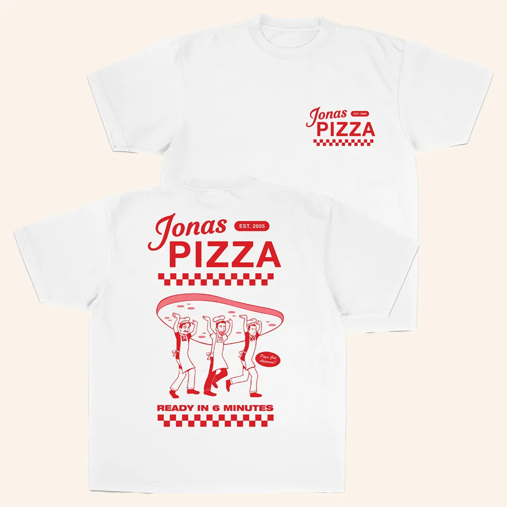 Jonas Brothers Tour Merch 2025 Jonas Pizza Shirt Mall Pizza TShirt Gift Ideas For Fans