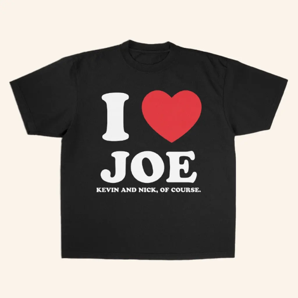 Jonas Brothers Tour Merch I Love Joe Black Shirt Gift Ideas For Fans
