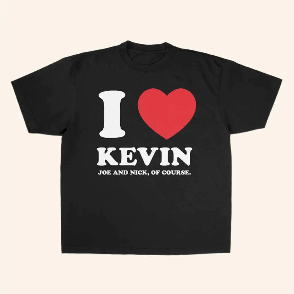 Jonas Brothers Tour Merch I Love Kevin Black Shirt Gift Ideas For Fans