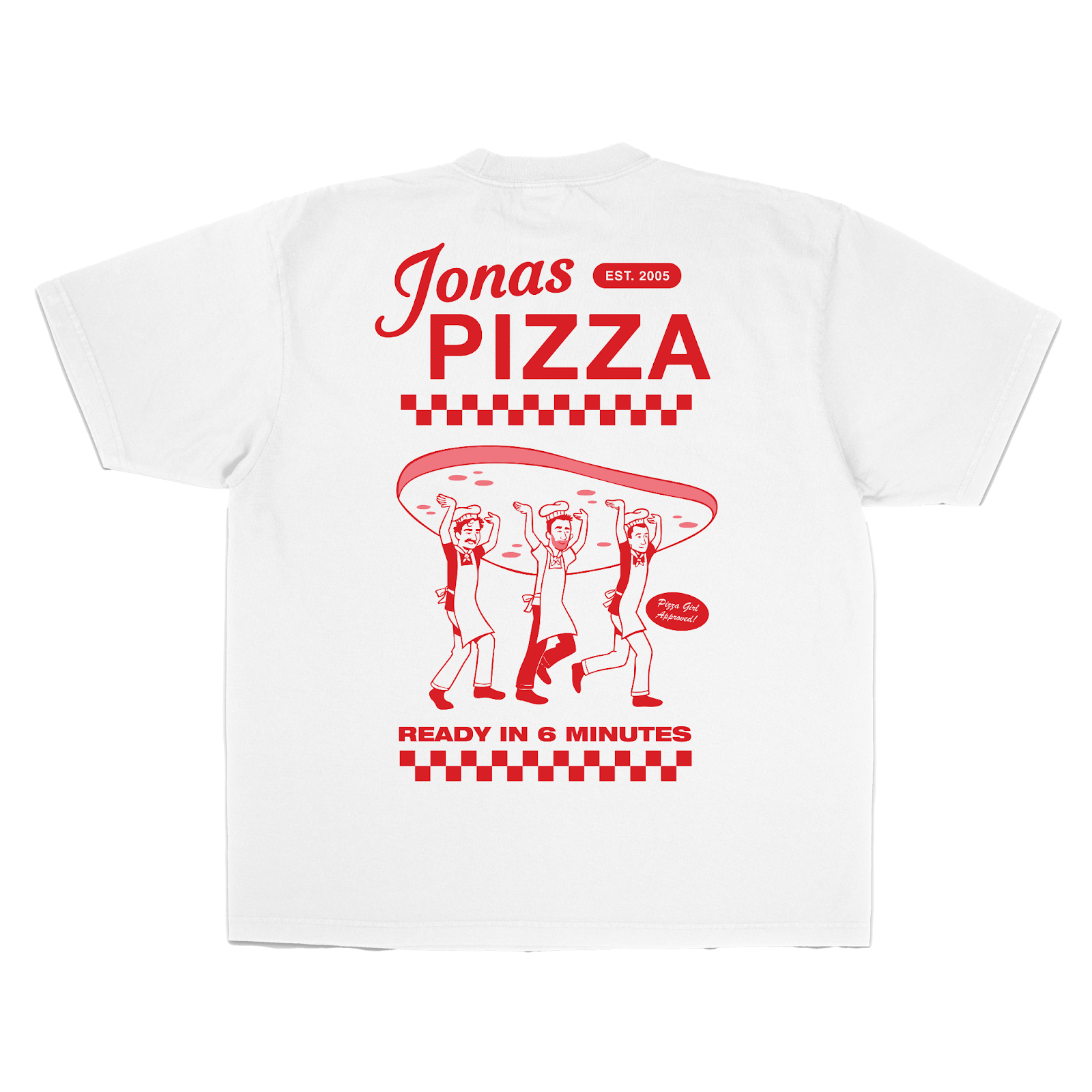 Jonas Pizza Mall Pizza T-Shirt Vintage Graphic Streetwear Gift for Everyone