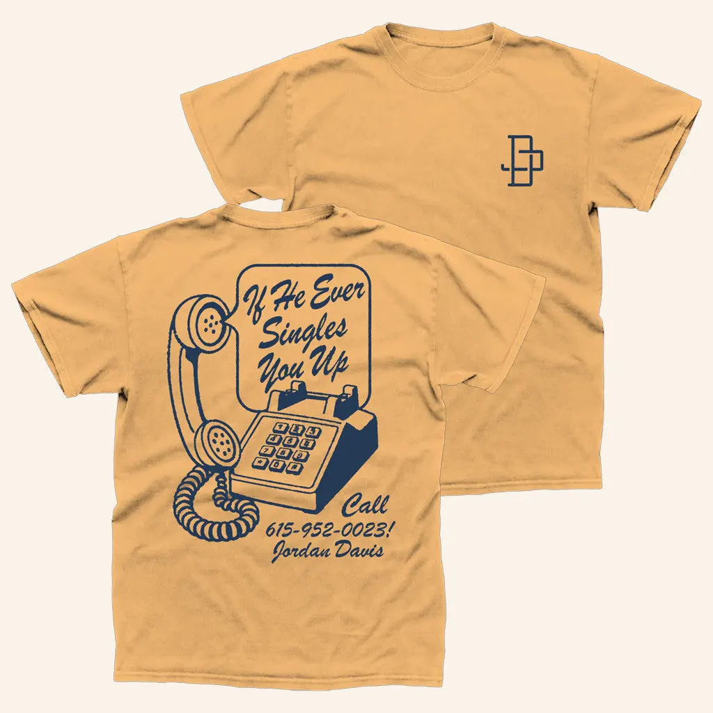 Jordan Davis Official Merch Singles You Up TShirt Unique Gift For Boyfriend