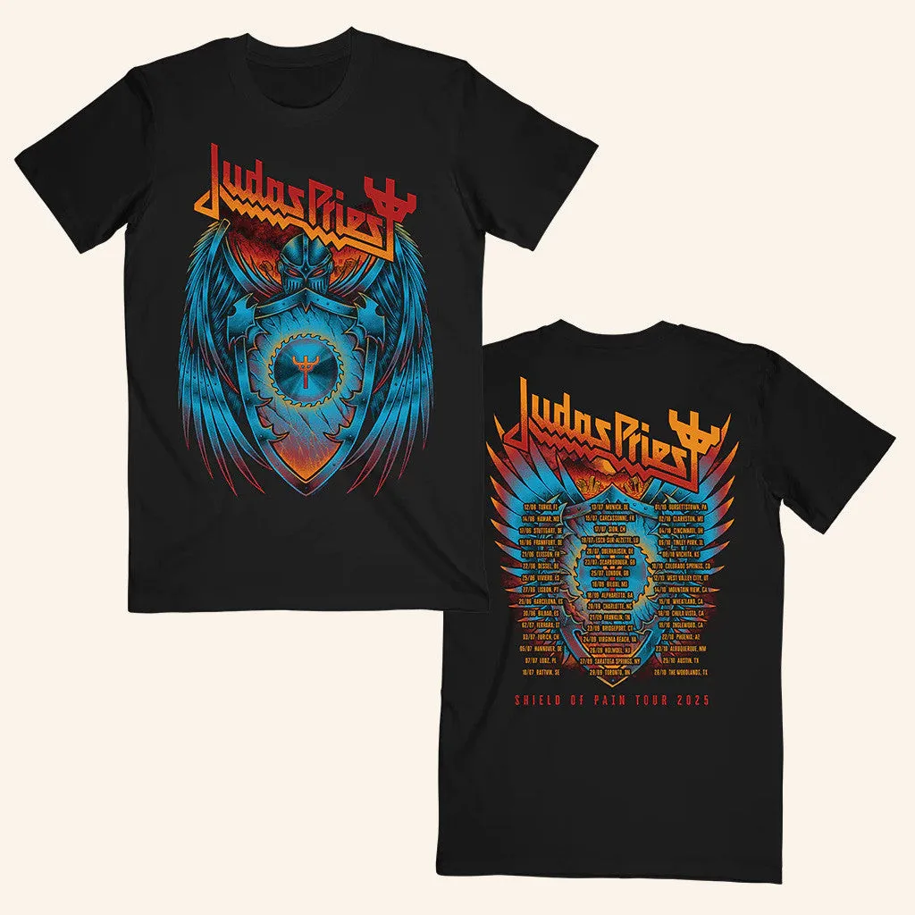 Judas Priest Merch Shield Wings Tour TShirt Gifts For Band Fans