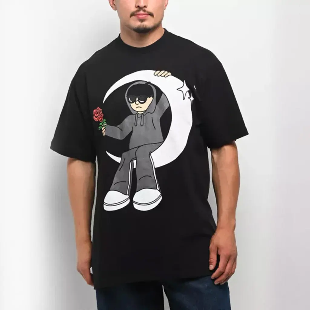 Junior H Sad Boyz Merch Sad Boyz Half Moon Black TShirt Best Gifts For Him