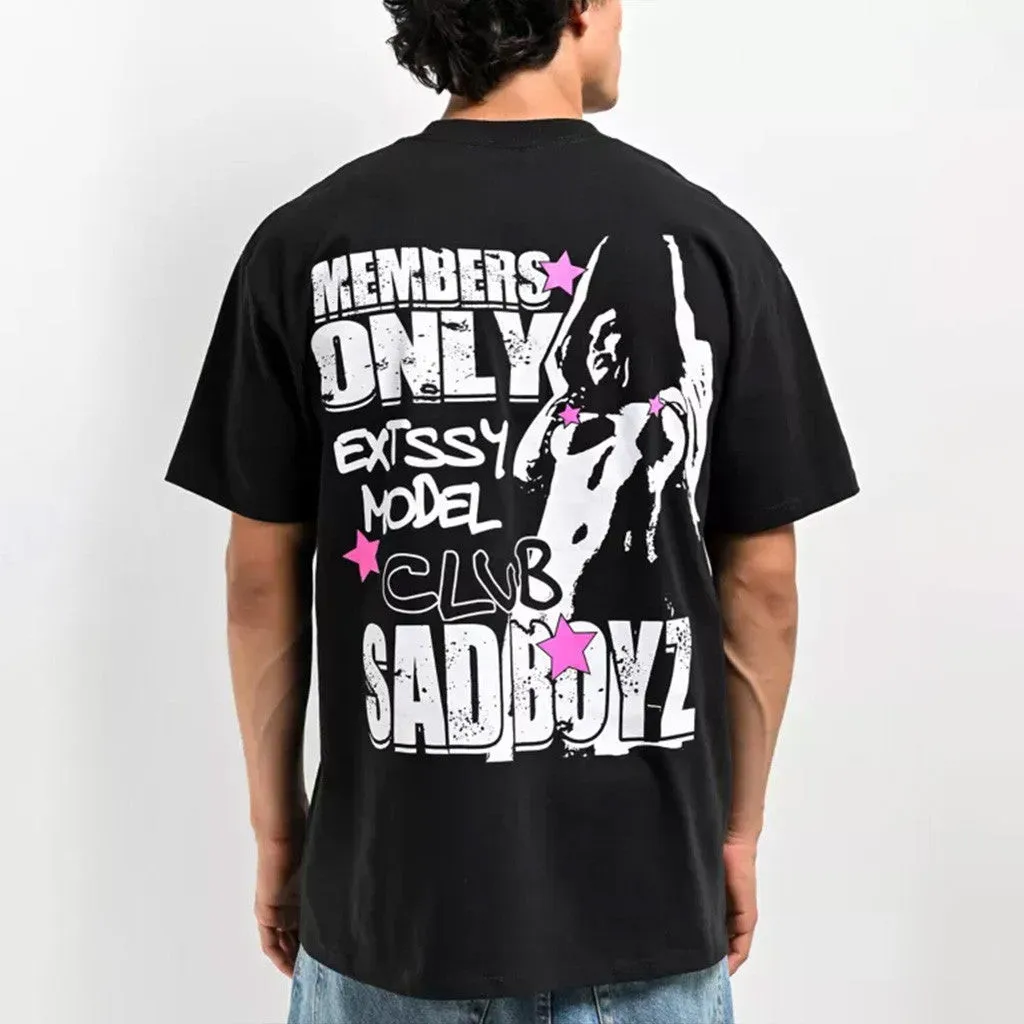 Junior H Sad Boyz Merch Sad Boyz Members Only Black TShirt Best Gifts For Boyfriend