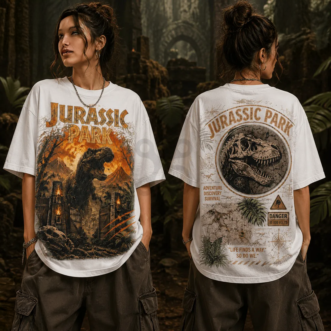 Jurassic Park Dinosaur Premium Cotton Graphic T Shirt Collection