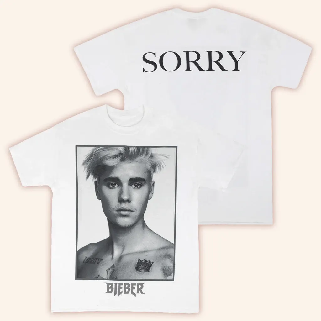 Justin Bieber Merch Purpose Sorry TShirt Birthday Gift For Husband