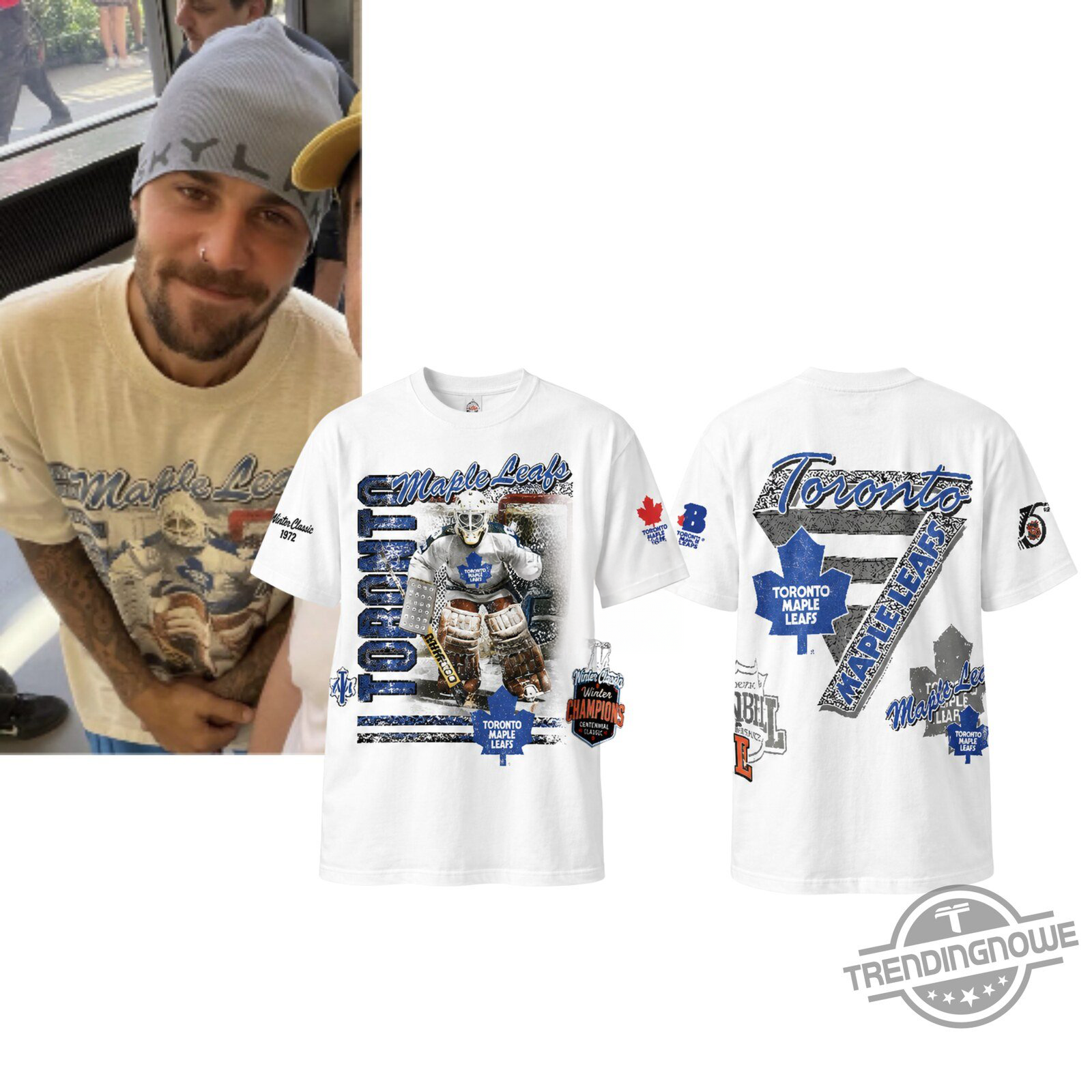Justin Bieber Toronto Maple Leafs Vintage Graphic T Shirt Hockey Fan Retro Unisex Tee