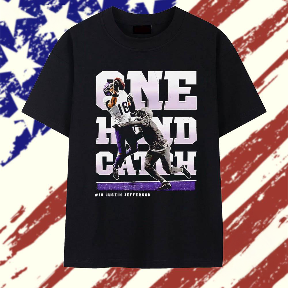 Justin Jefferson one hand catch Minnesota Vikings T Shirt