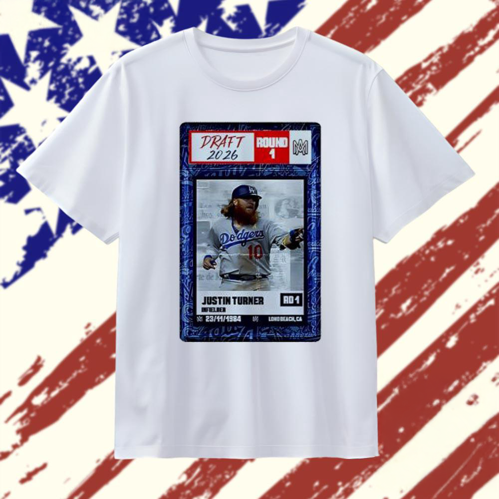 Justin Turner Los Angeles Dodgers 2026 Draft Graphic T Shirt