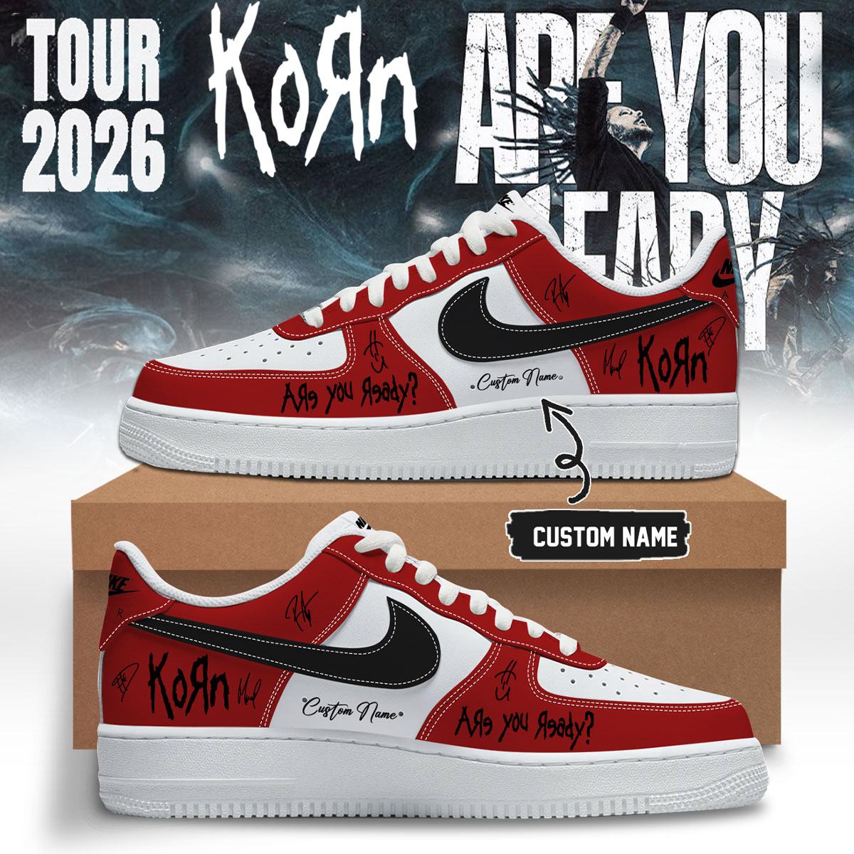 KORN Are You Ready Collector Edition Signature Sneakers Collection