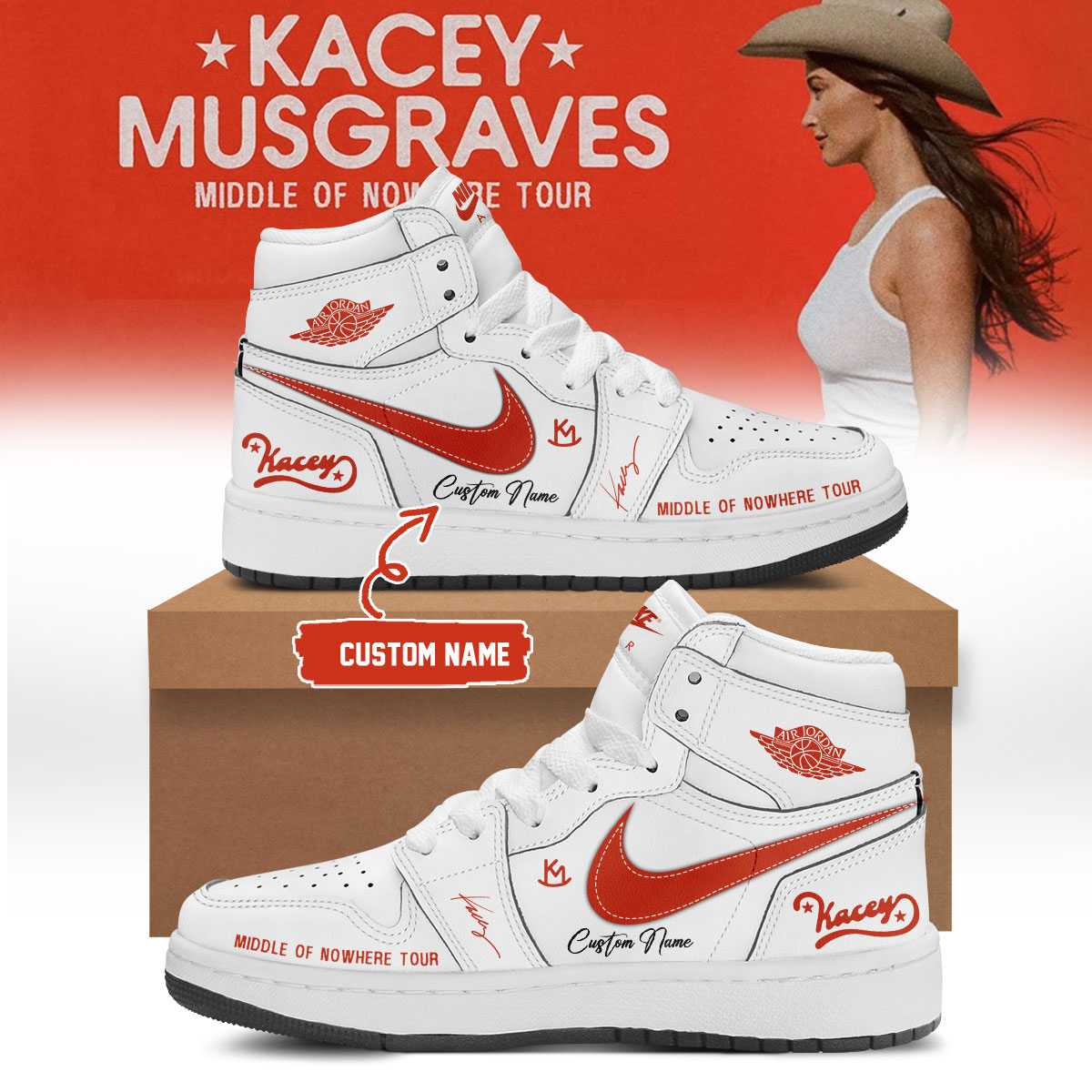Kacey Musgraves Middle Of Nowhere Tour Collector Fan Sneakers Collection