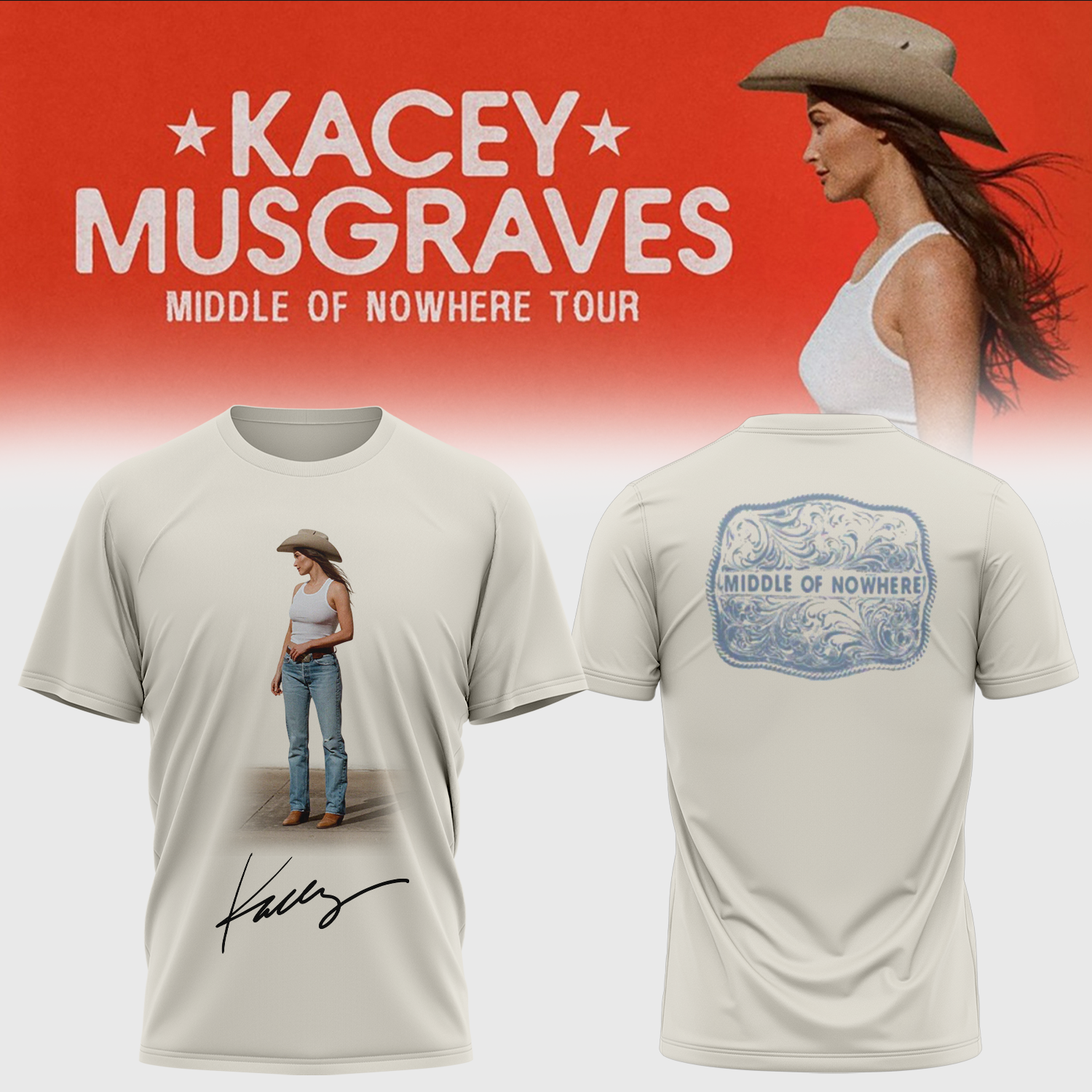 Kacey Musgraves Middle Of Nowhere Tour Collector Graphic T Shirt Edition