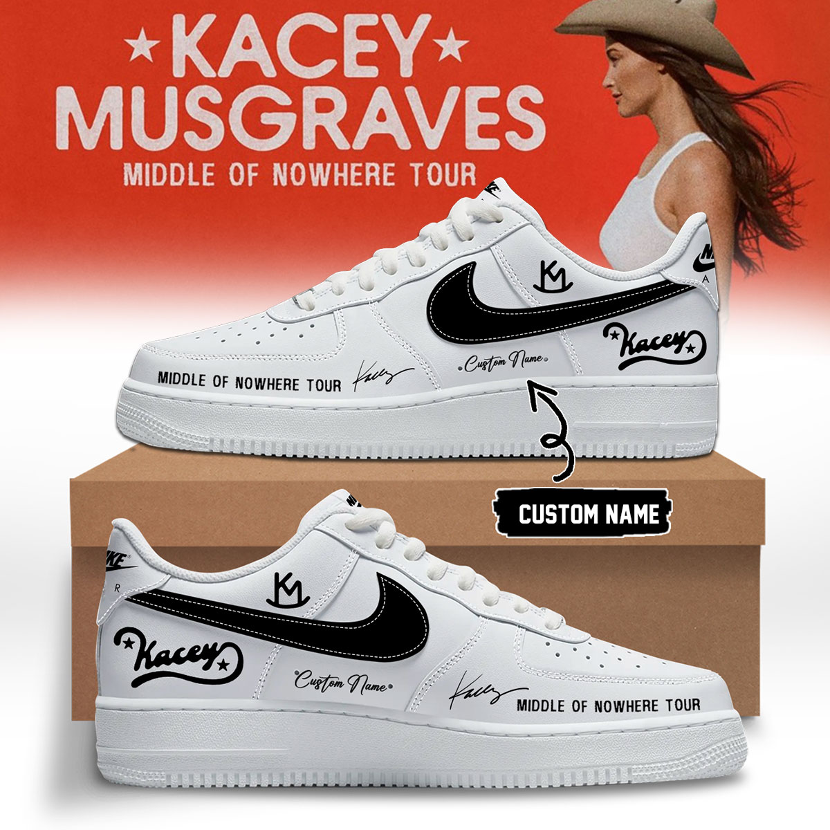 Kacey Musgraves Middle Of Nowhere Tour Collector Signature Sneakers