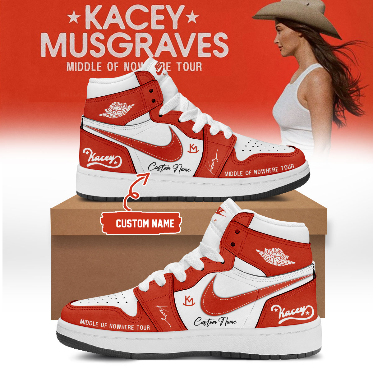 Kacey Musgraves Middle Of Nowhere Tour Limited Concert Sneakers