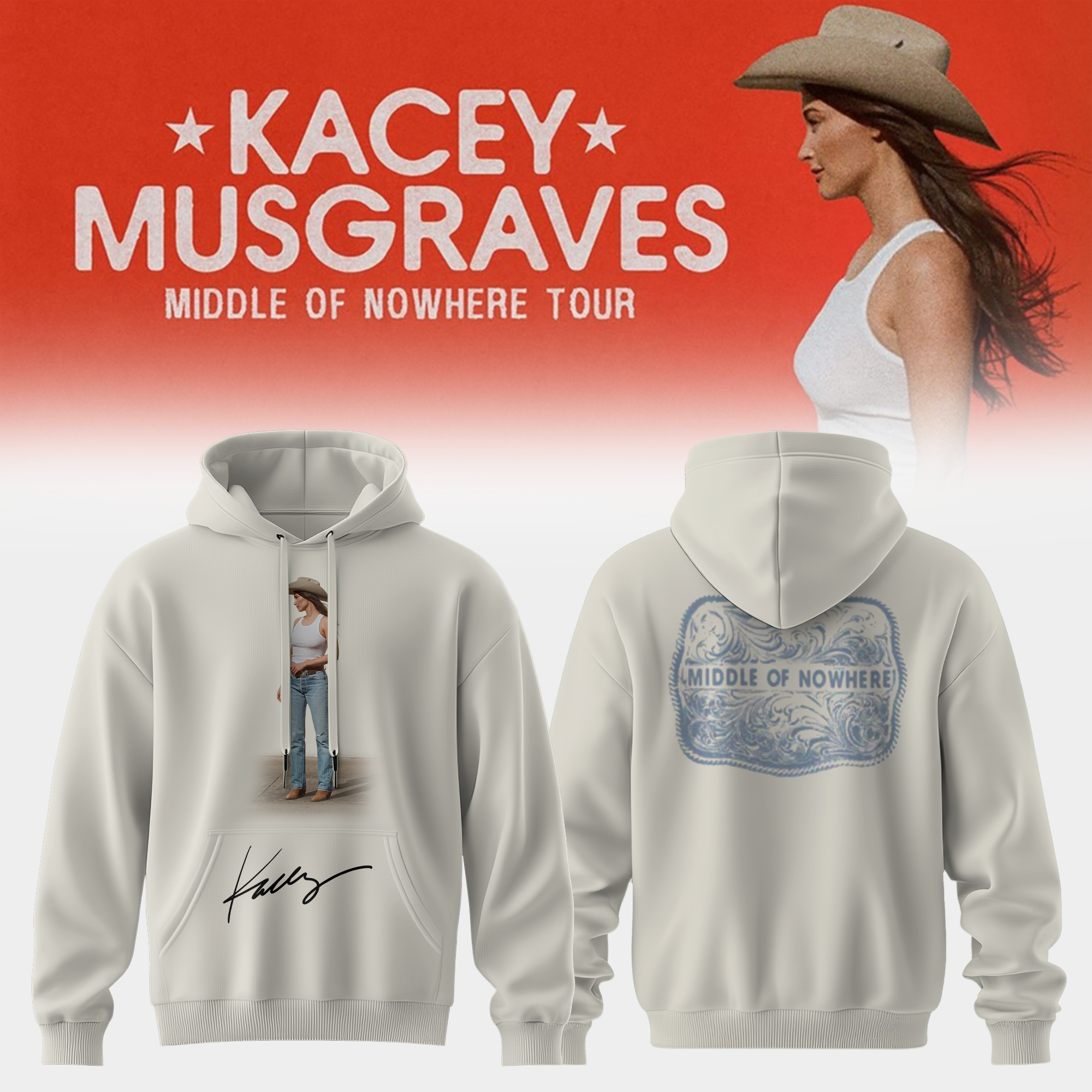 Kacey Musgraves Middle Of Nowhere Tour Official Concert Hoodie Collection