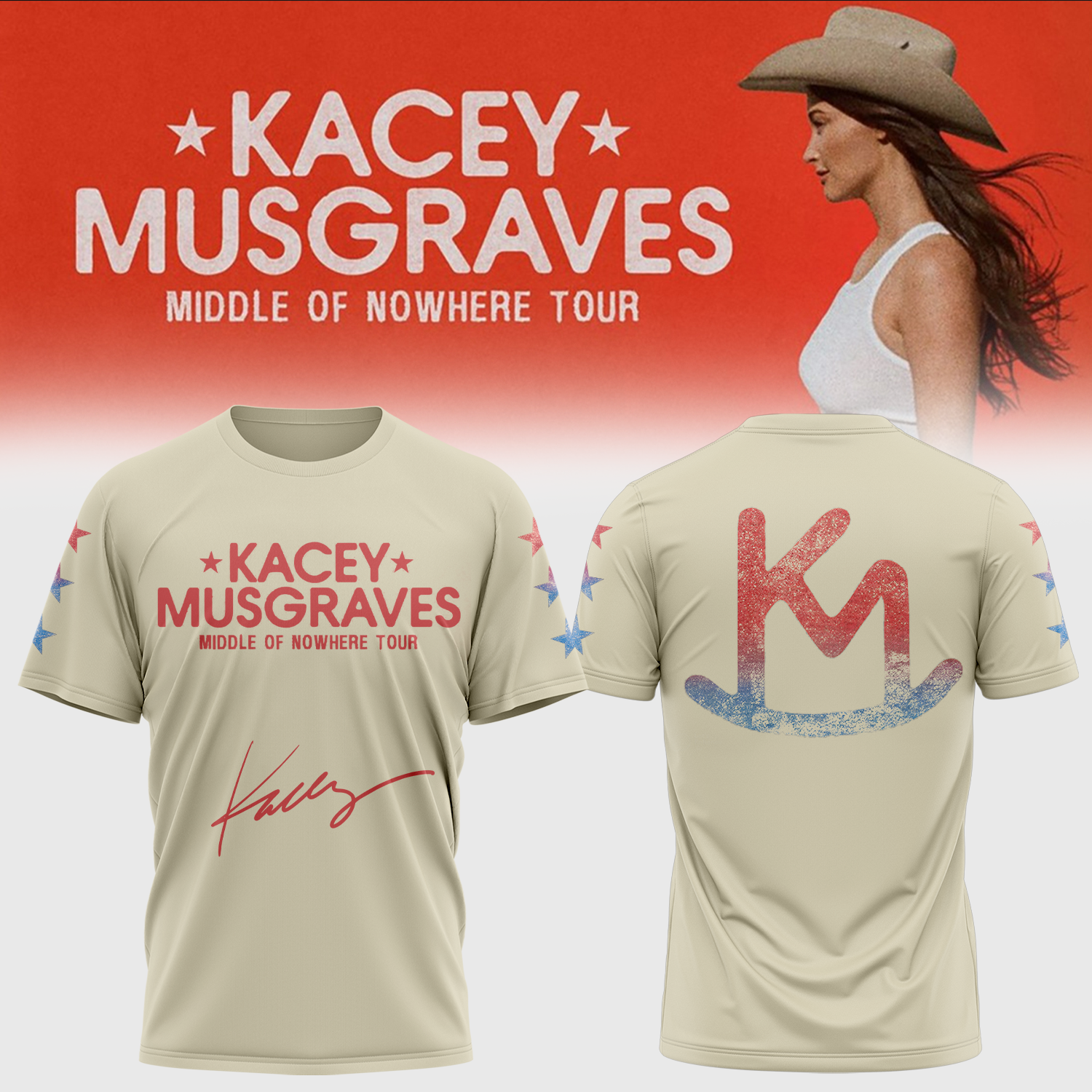 Kacey Musgraves Middle Of Nowhere Tour Official Graphic T Shirt Collection