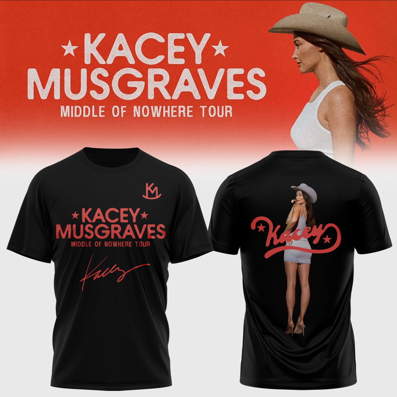 Kacey Musgraves Middle Of Nowhere Tour Official Graphic T Shirt Collection1