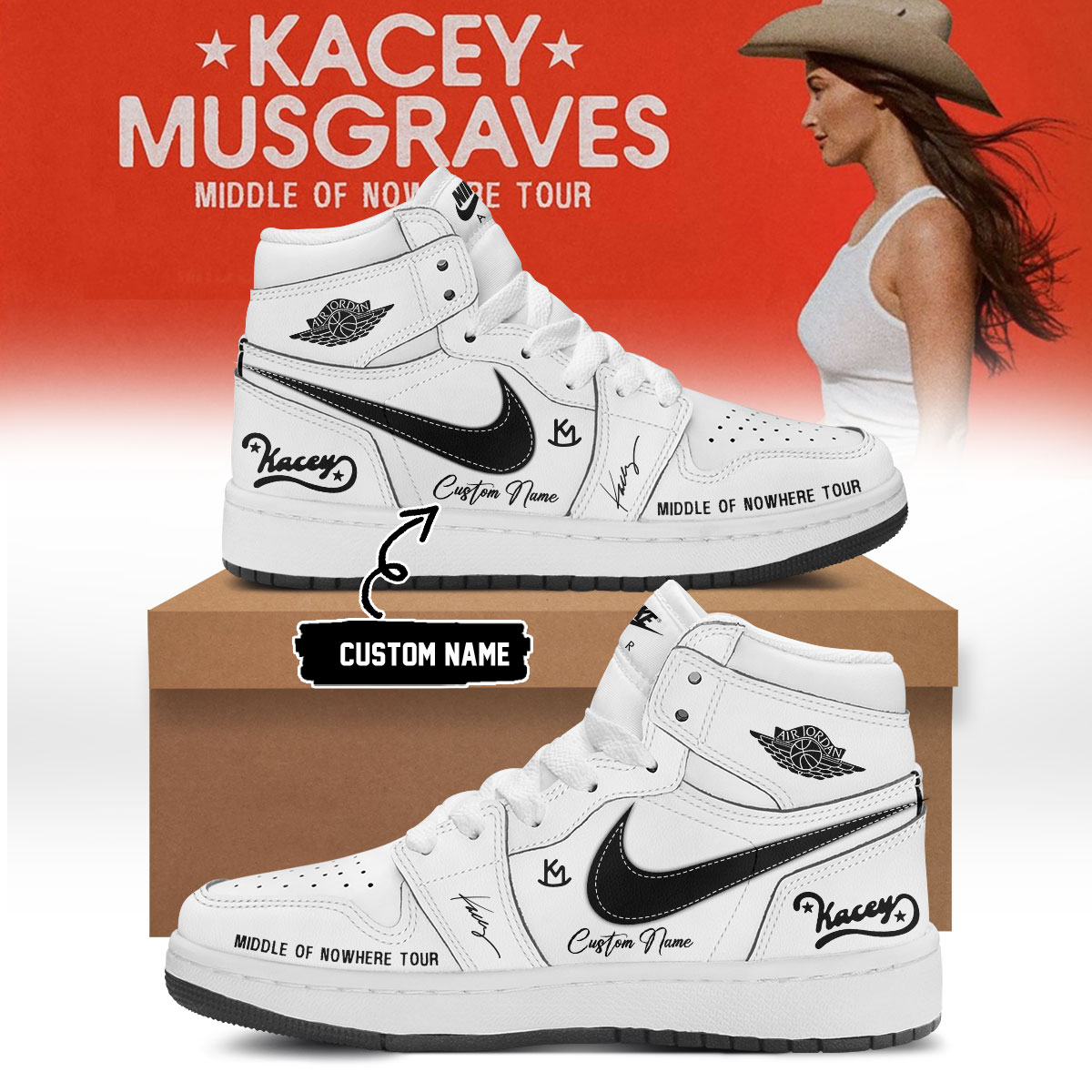 Kacey Musgraves Middle Of Nowhere Tour Official Merchandise Sneakers