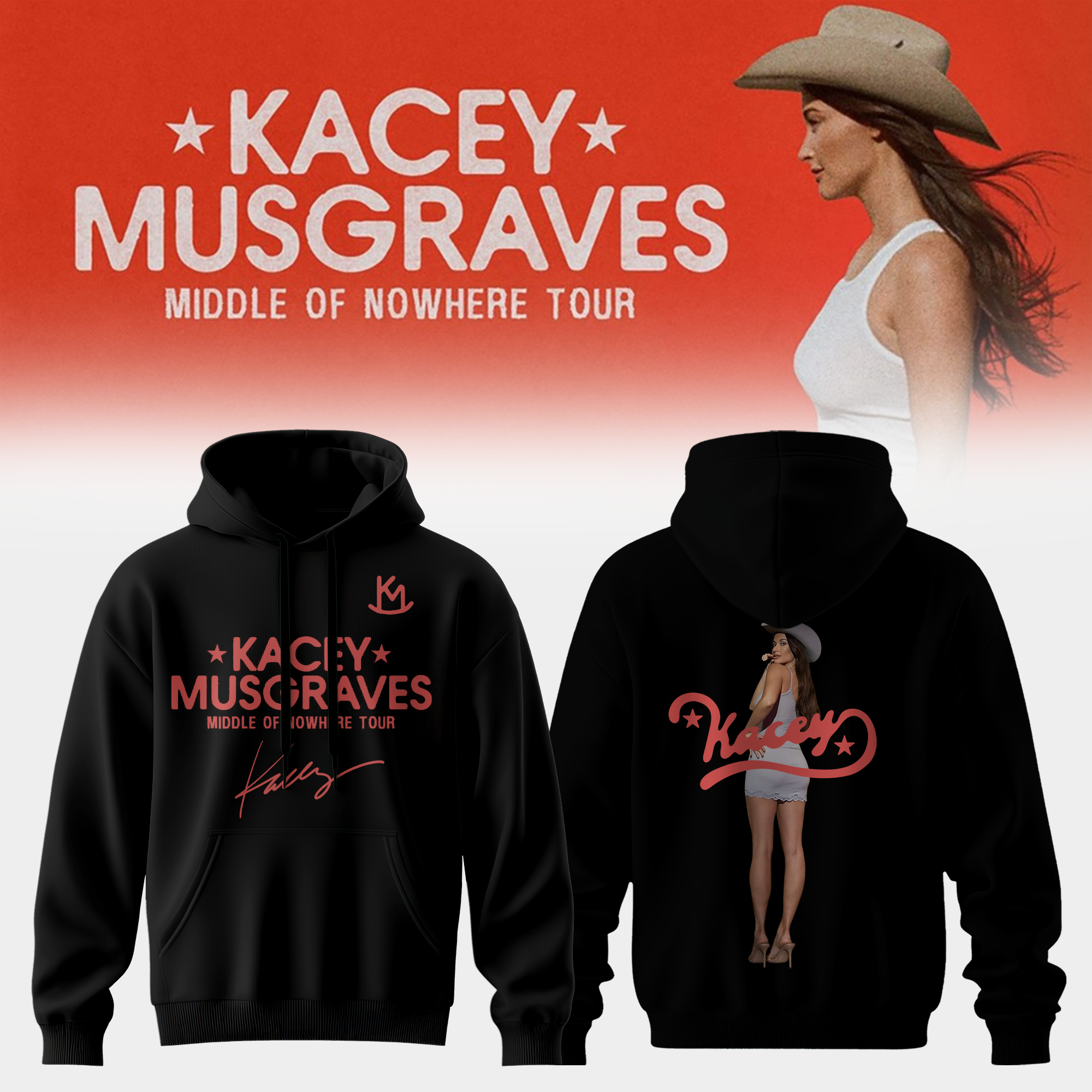 Kacey Musgraves Middle Of Nowhere Tour Official Signature Hoodie Collection