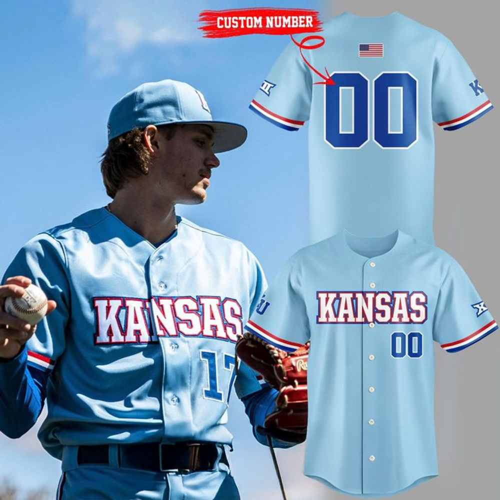 Kansas Jayhawks Baseball Powder Blue 2026 Special Jersey
