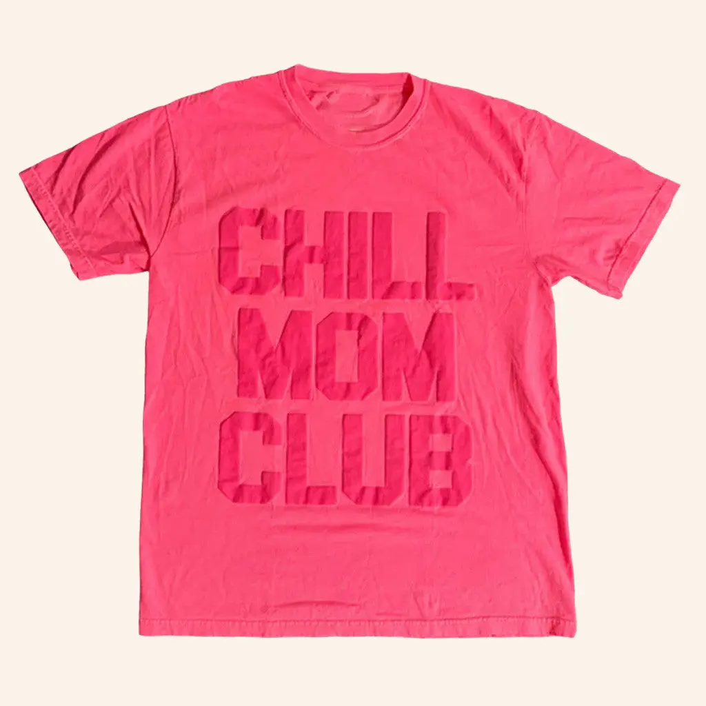 Karrie Locher Merch Chill Mom Club Puff Print TShirt Gifts For Wife