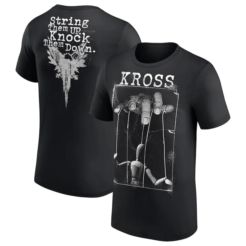 Karrion Kross Merch Mens Black Karrion Kross String Them Up TShirt Gifts For Father
