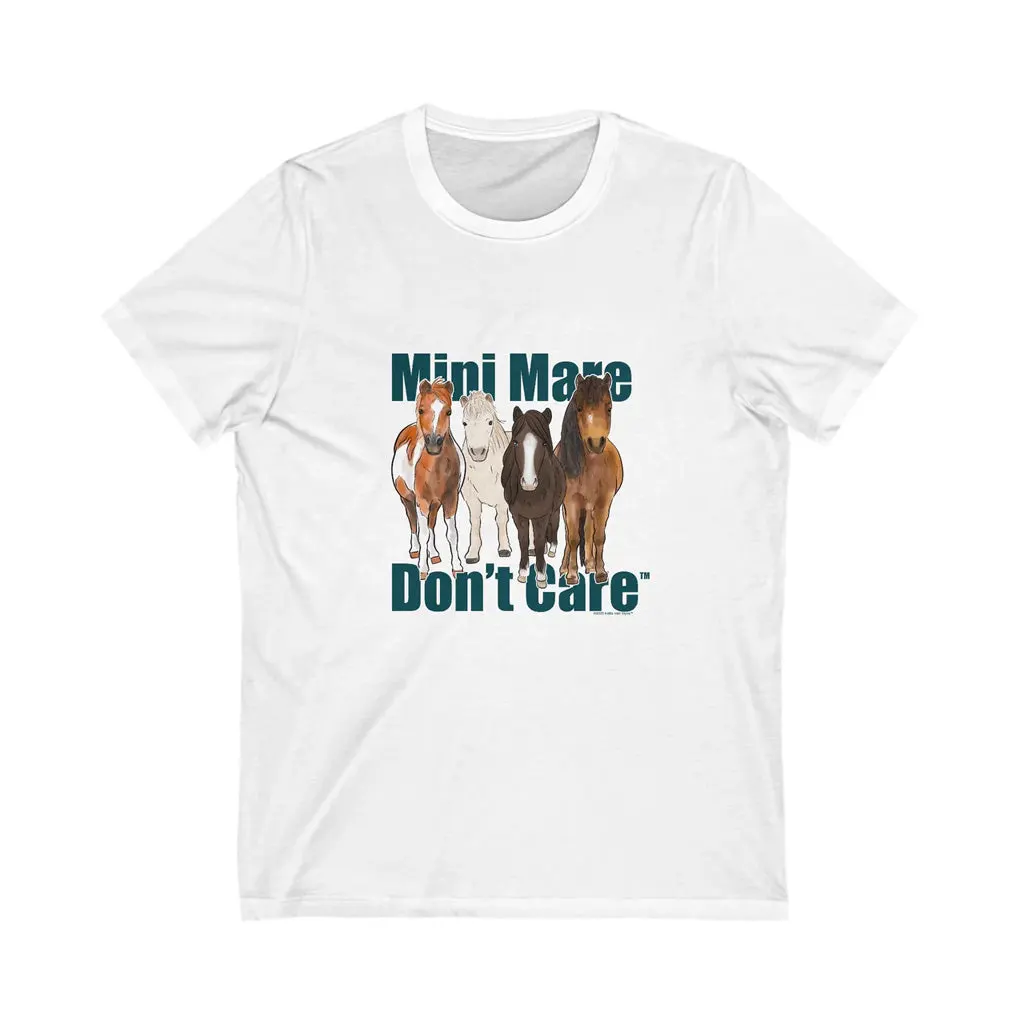 Katie Van Slyke Merch Mini Mare Dont Care TShirt White Gifts For Girlfriend