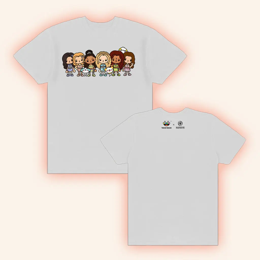 Katseye Merch Katseye X Toca Boca White TShirt Best Birthday Gift For Her