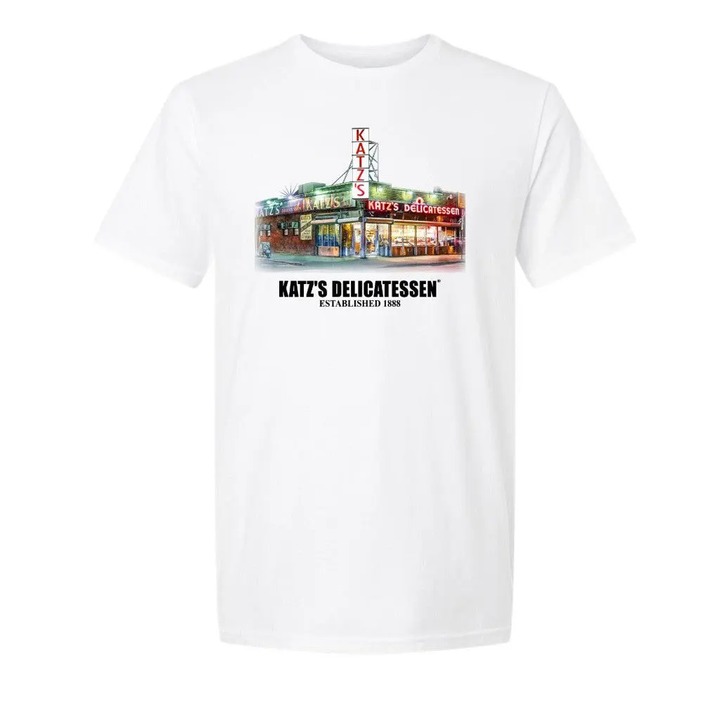 Katzsdelicatessen Merch Katzs Storefront Photo White TShirt Gifts For Boyfriend