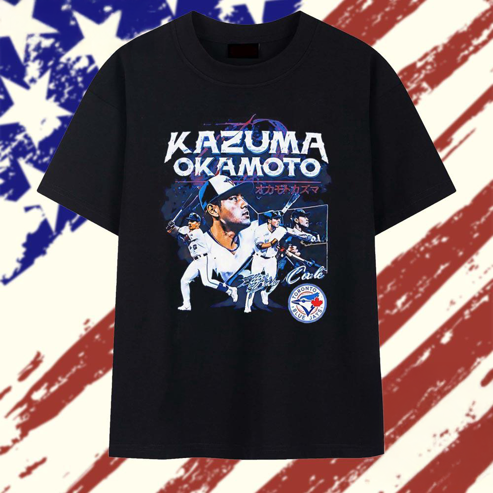 Kazuma Okamoto Toronto Blue Jays Signature Graphic T Shirt