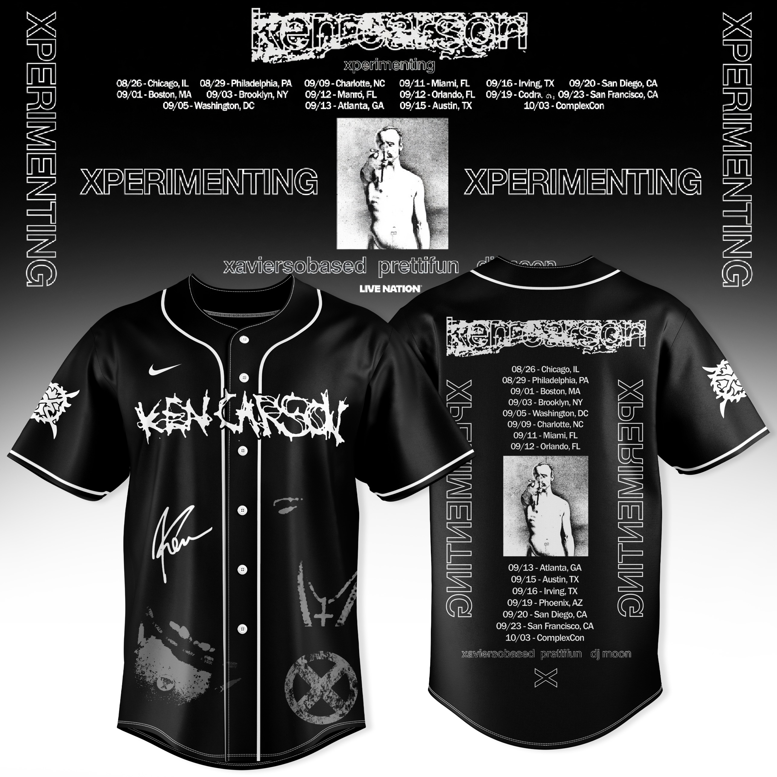 Ken Carson Xperimenting Collection Official Fan Baseball Jersey Gifts For Fans
