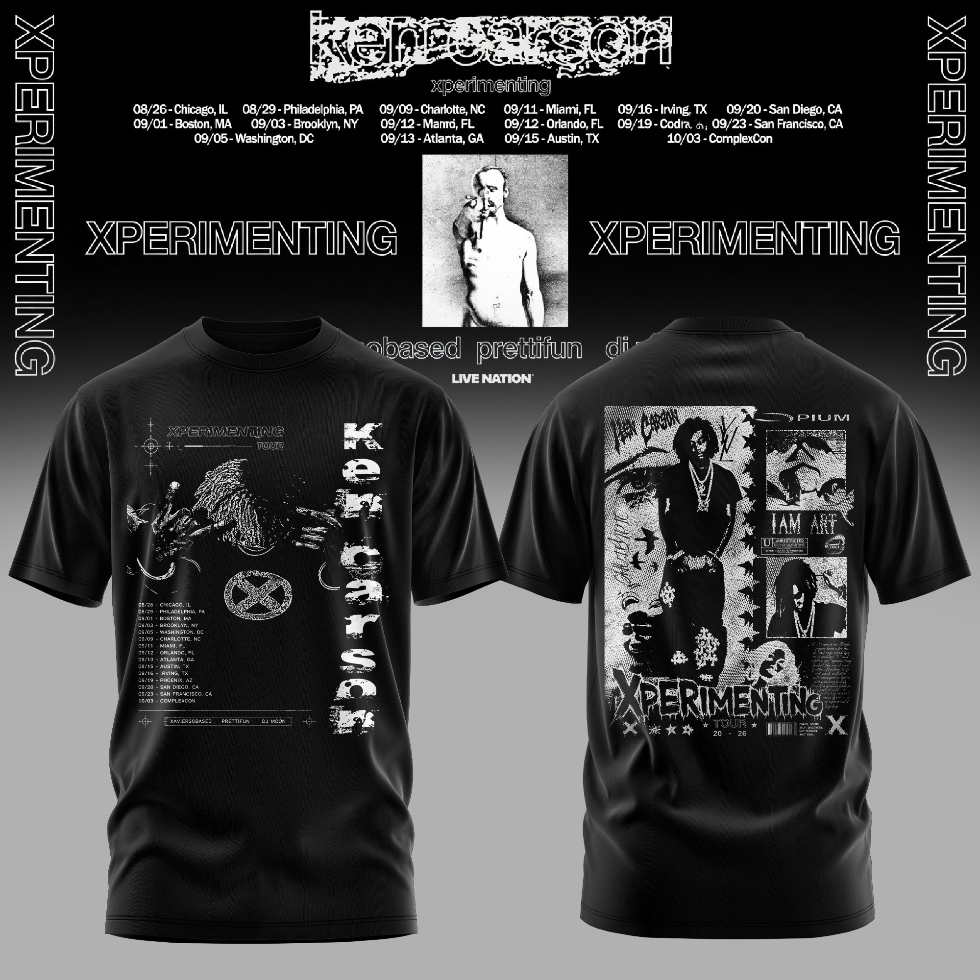 Ken Carson Xperimenting Collection Official Graphic T Shirt Collection Gifts For Fans