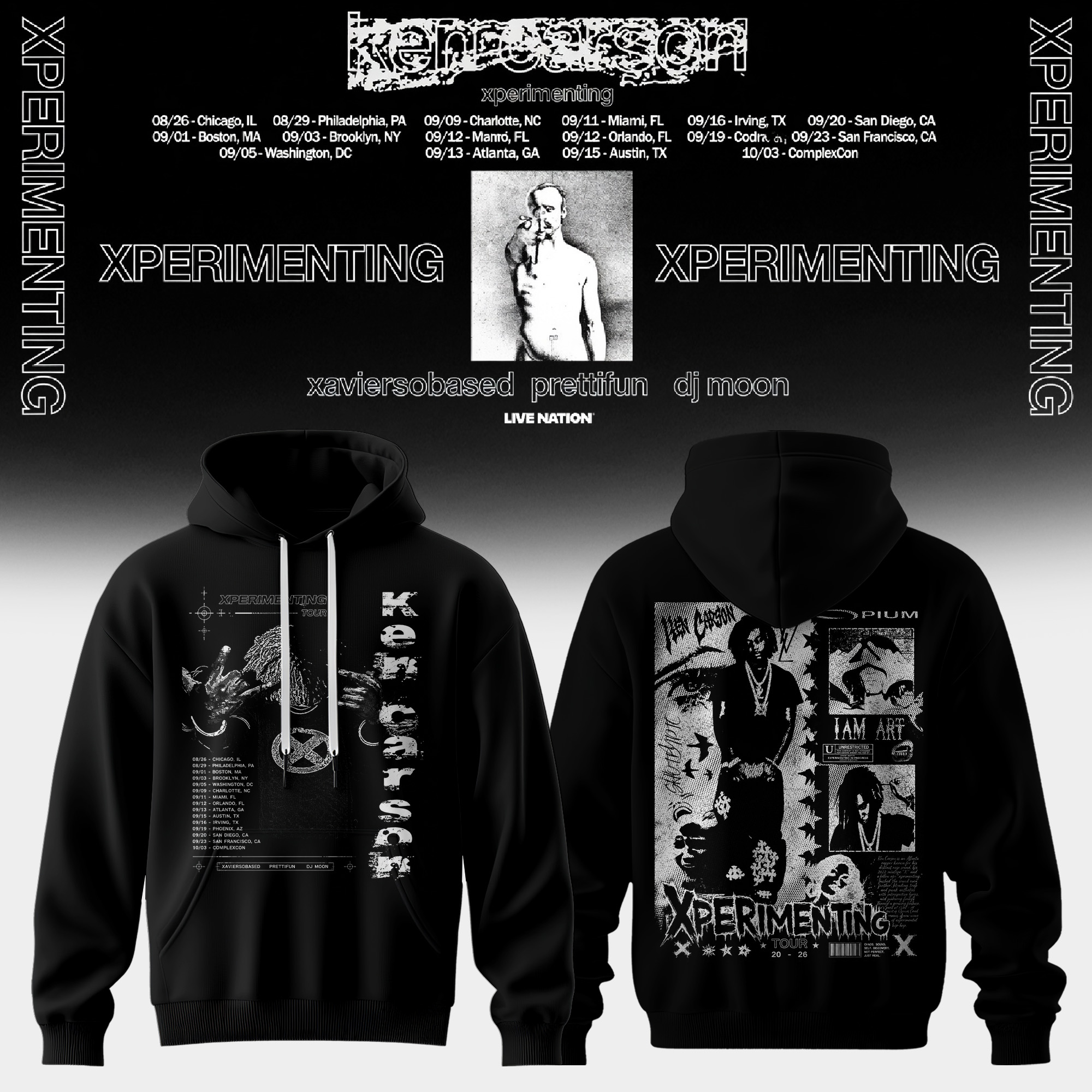Ken Carson Xperimenting Collection Official Music Hoodie Collection Gifts For Fans