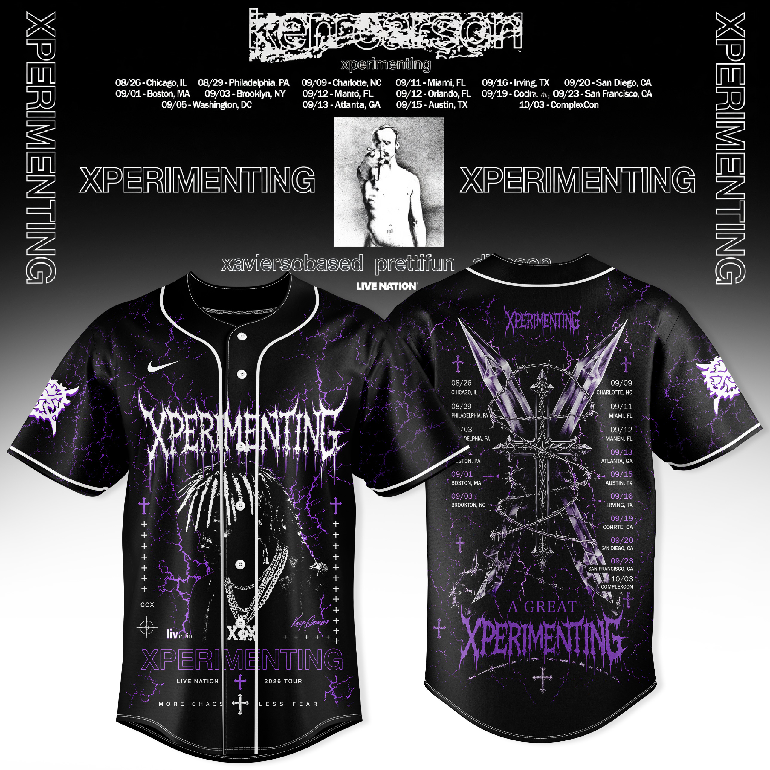 Ken Carson Xperimenting Collection Premium Baseball Jersey Collection Gifts For Fans