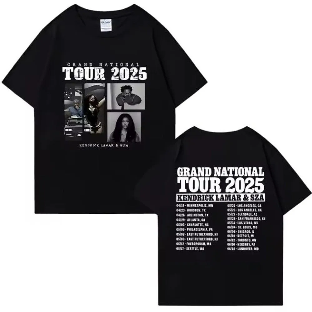 Kendrick And SZA Merch Kendrick Lamar And SZA Grand National Tour 2025 TShirt Music Fans Gifts