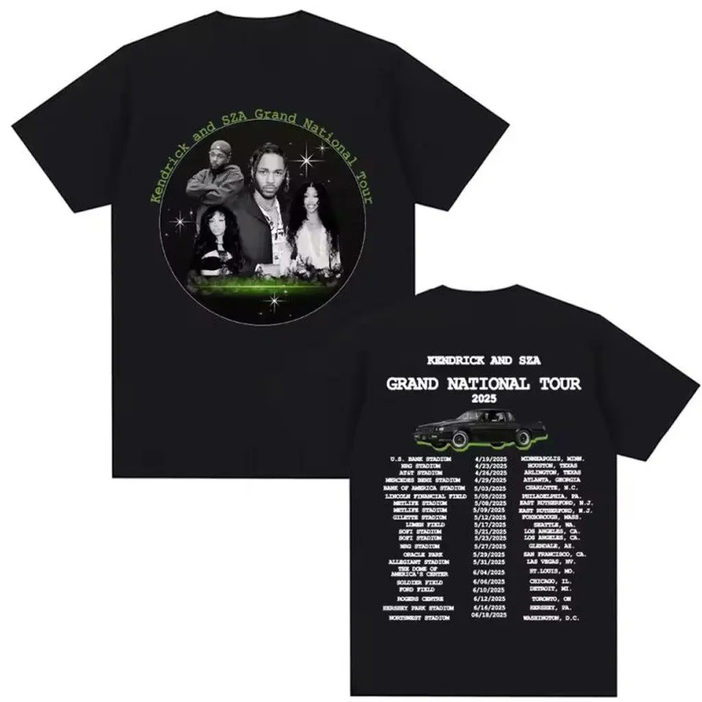 Kendrick Lamar Merch Kendrick Lamar And SZA Grand National Album TShirt Gift Ideas For Husband