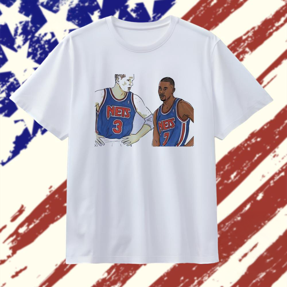 Kenny Anderson Drazen Petrovic New Jersey Nets Tribute T Shirt