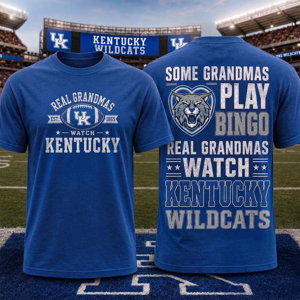 Kentucky Wildcats NCAA Real Grandma Team Unisex 3D All Over Print Shirt