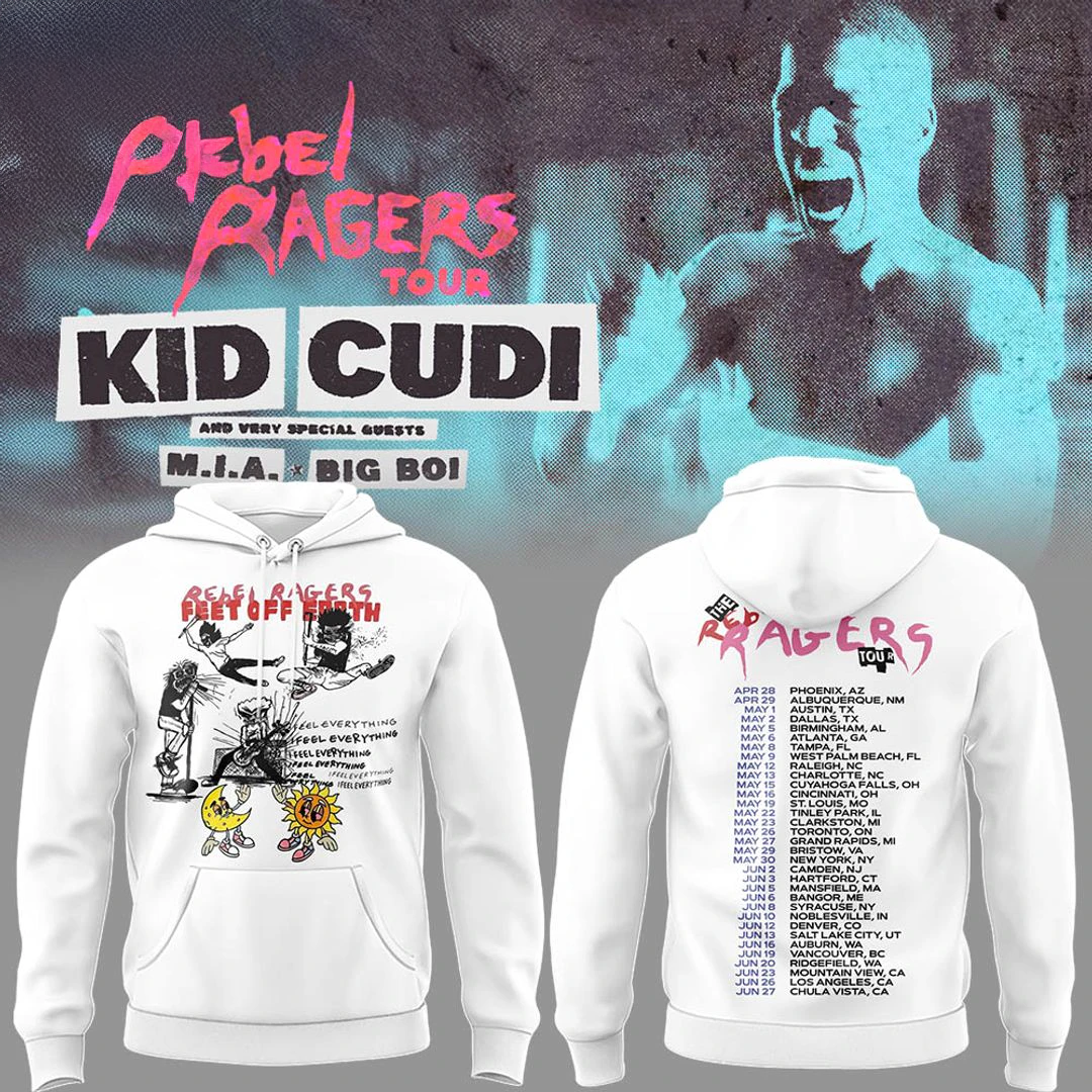 Kid Cudi The Rebel Ragers Tour 2026 Edition Hoodie