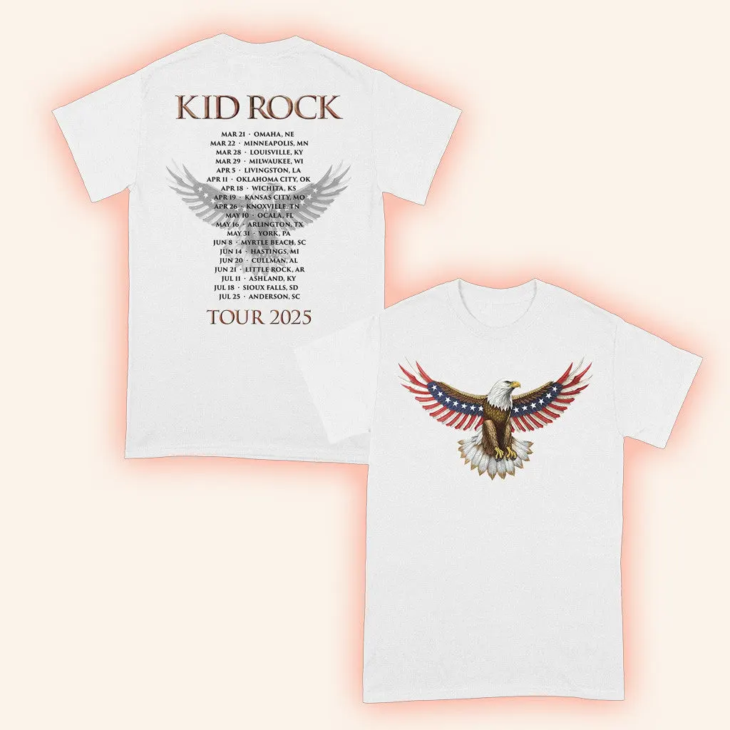 Kid Rock Merch Eagle Drop Tour TShirt Gifts For Fans