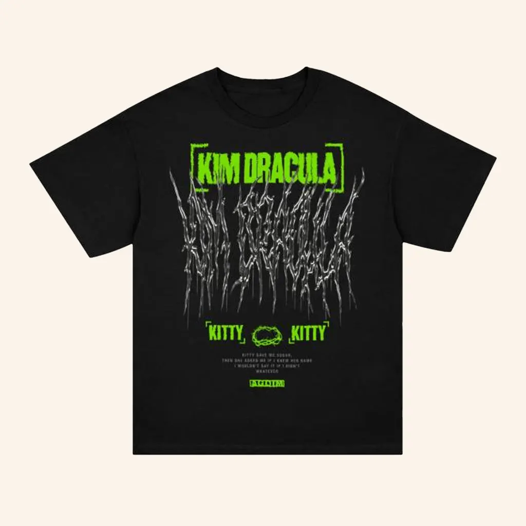 Kim Dracula Merch Kitty Kitty Black TShirt Present For Dad