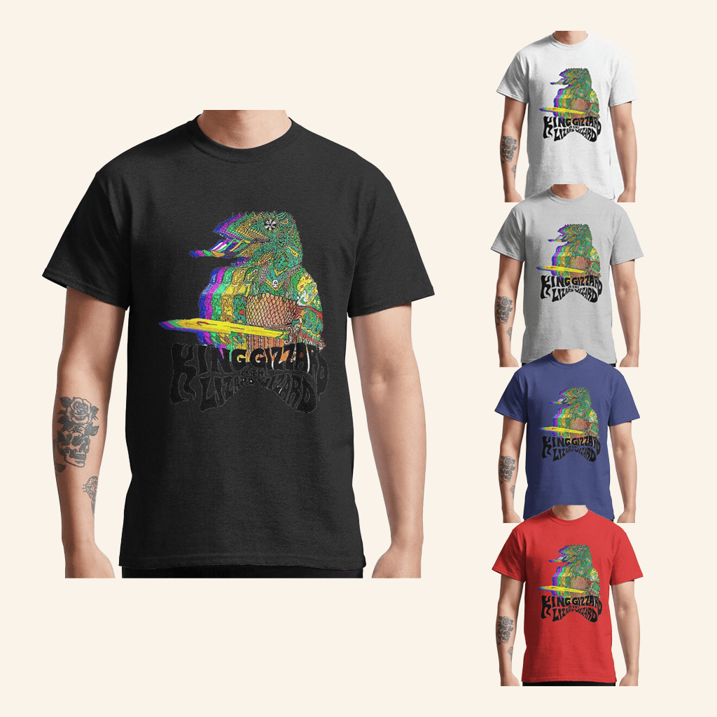 King Gizzard Merch King Gizzard Lizard TShirt Gifts For Music Fans