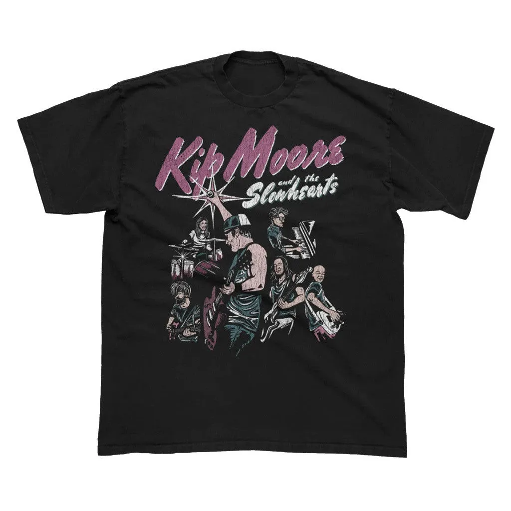 Kip Moore Merch Tour 2025 Slowhearts Band TShirt Gifts For Best Friends