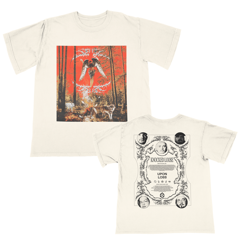 Knocked Loose Merch Knocked Loose Upon Loss Wolves Ivory TShirt Dad Fathers Day Gifts