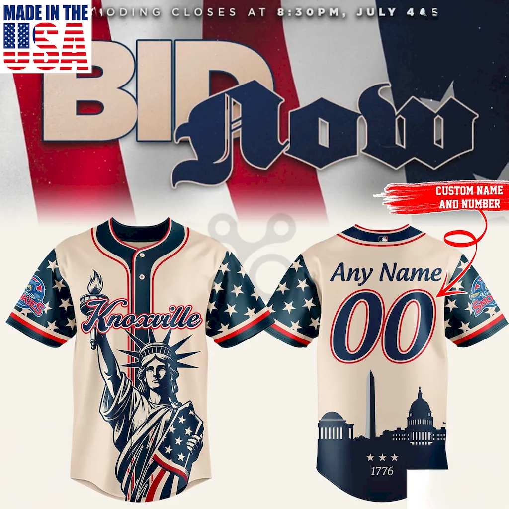 Knoxville Smokies 4th of July Independence Day Limited Baseball Jersey