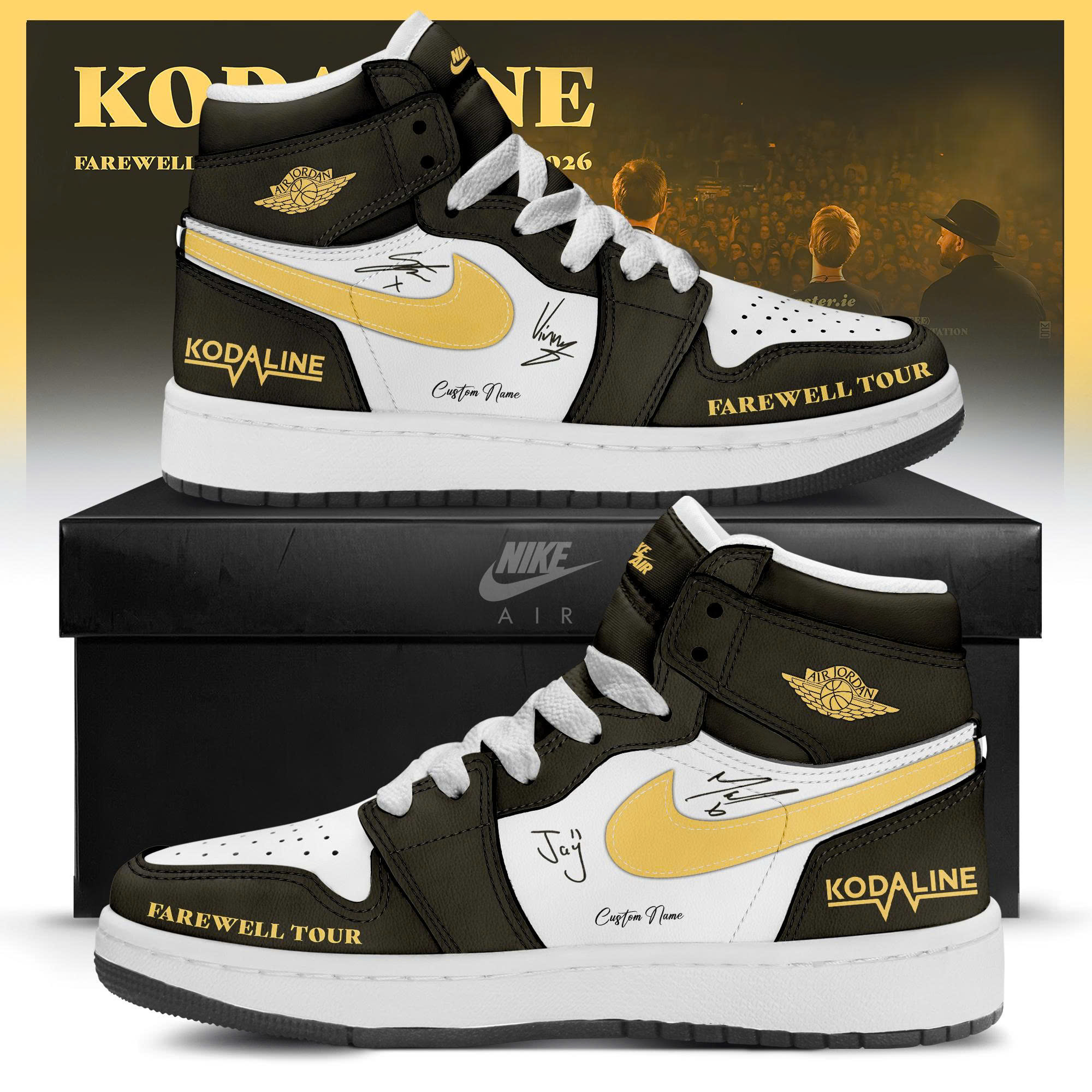 Kodaline Farewell Tour 2026 Collector Air Force 1 Sneakers