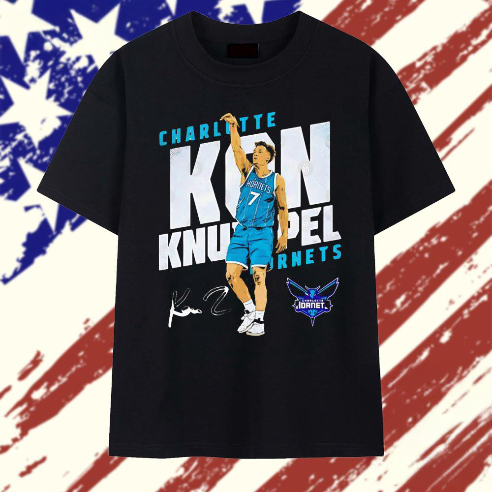Kon Knueppel Charlotte Hornets Signature Basketball T Shirt