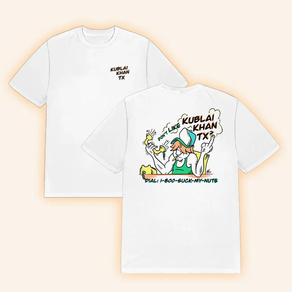 Kublai Khan Tx Merch Suck My Nuts TShirt Gifts For Boyfriend