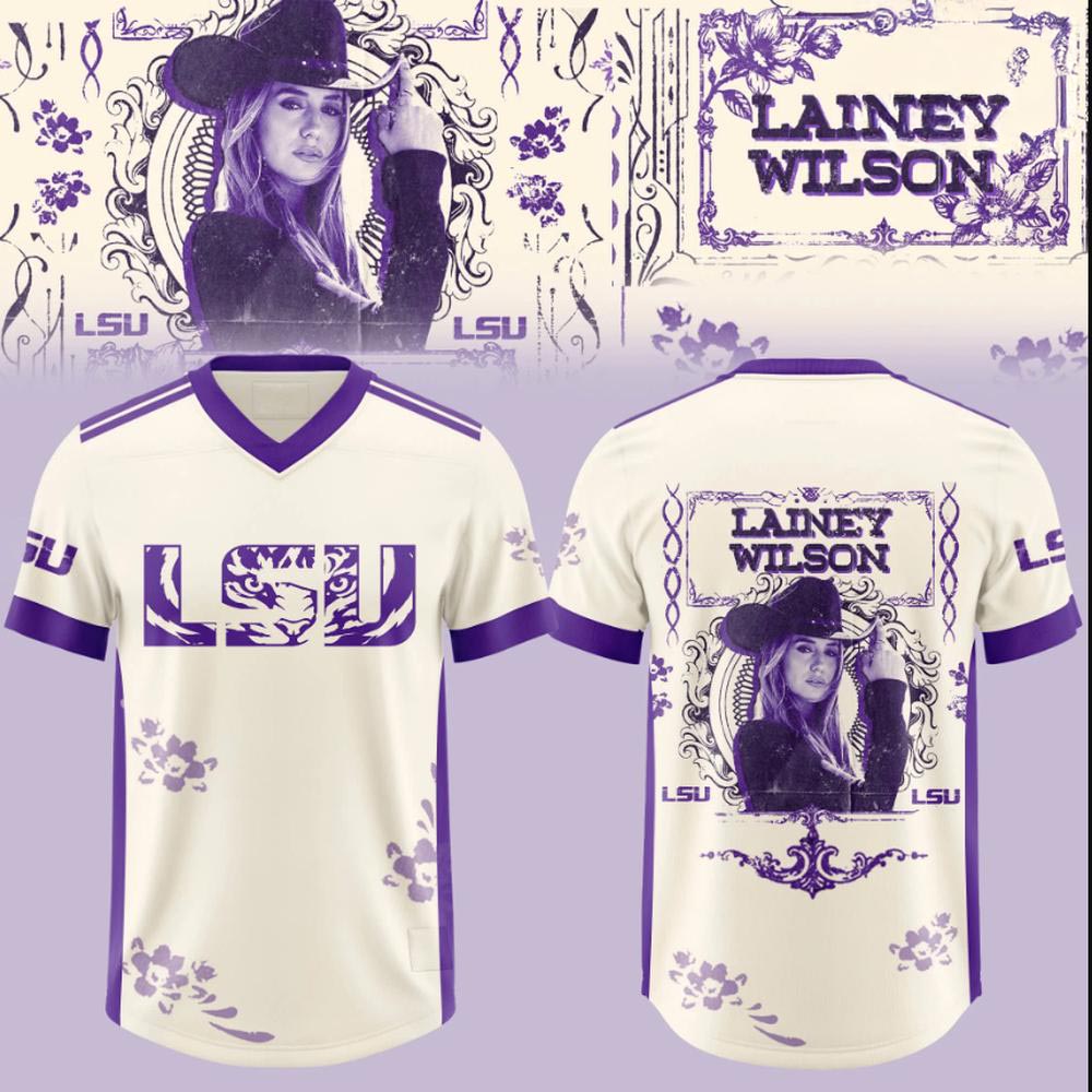 LSU Tigers Lainey Wilson 2026 Football Jersey Limited Edition Fanwear 1 - Unicasport LSU Tigers Lainey Wilson 2026 Football Jersey Limited Edition Fanwear